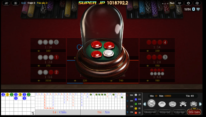 Công dụng của các phần mềm, Tool hack xóc đĩa Ku Casino